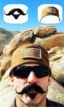 Man Mustache Beard Face Editor 3 تصوير الشاشة