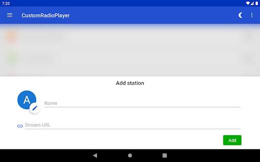 CustomRadioPlayer - Basic URL-RadioStream App screenshot 7