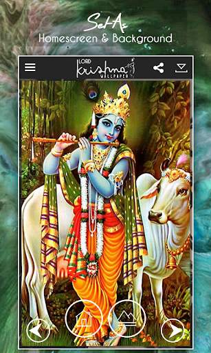 Lord Krishna HD Wallpaper screenshot 5