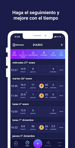 Hedia: aplicación personal de diabetes screenshot 5