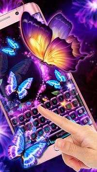 Neon butterfly keyboard screenshot 2