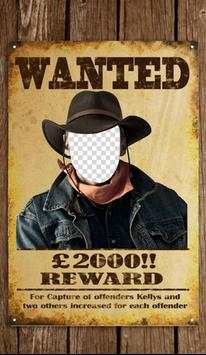Wanted Poster Photo Frames 2 تصوير الشاشة