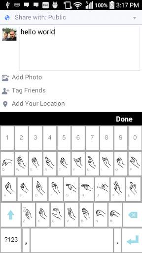 ASL Keyboard screenshot 1