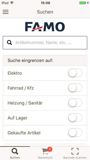 FAMO Online Shop screenshot 1