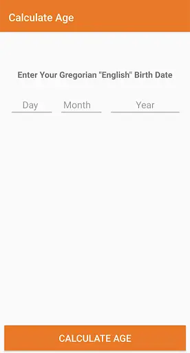 Calculate Your Age "without install app" screenshot 1