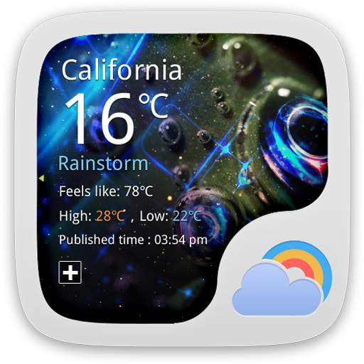 Glittering Star Weather Widget 1.1