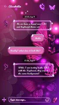 (FREE) GO SMS BUTTERFLY THEME screenshot 3