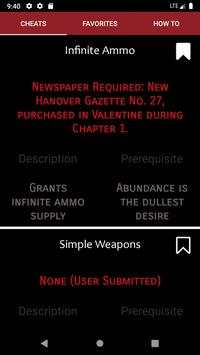 Cheats for Red Dead Redemption 2 screenshot 1
