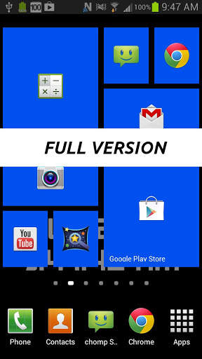 WP8 Widget Launcher Win 8 DEMO screenshot 4
