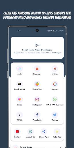Social Media Video Downloader screenshot 1