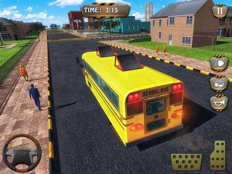 Sopir Bus Sekolah Tinggi: Bus Transport Game screenshot 13