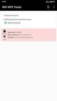 WPS WPA WIFI PIN TESTER screenshot 2