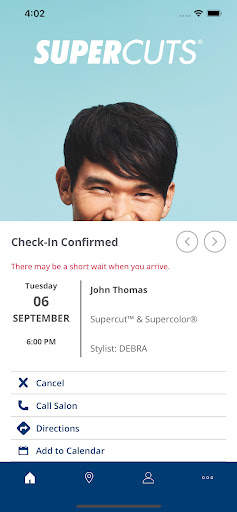 Supercuts Online Check-in screenshot 5