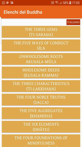 Buddha's lists screenshot 1