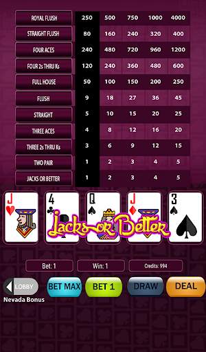 Super Deluxe Video Poker screenshot 11