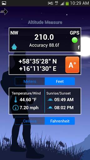 Altimeter GPS Calculator Lite screenshot 6
