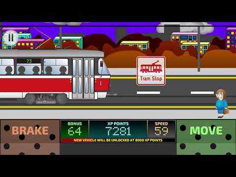 Tram Driver Simulator 2D - city train driving sim screenshot 1