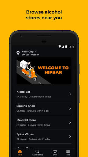HIPBAR: The Drinks App | Home  screenshot 2