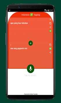 Tagalog Translate to Indonesian screenshot 1