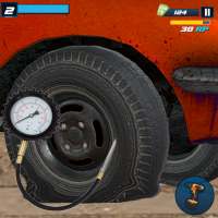 Tire Shop Car Mechanic Game 3d logo