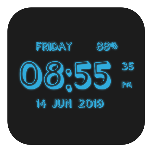 3D Digital Clock Live Wallpaper icon