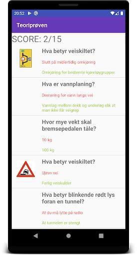 Driver's License Test Norway screenshot 2