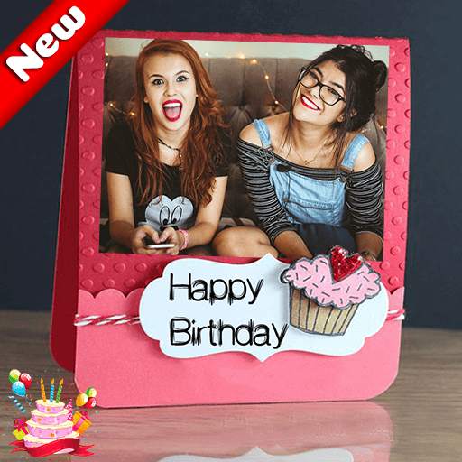 Birthday Greeting Cards Maker: photo frames, cakes 1.1