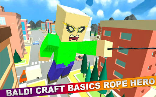 Baldi Craft Basics - Spider Rope Hero Crime City screenshot 1