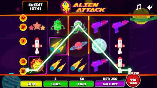 Free Slots: Alien Attack screenshot 2