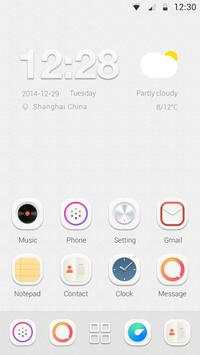 Simple Gray GO Launcher Theme screenshot 2