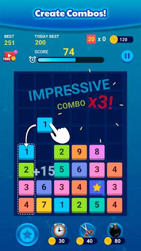 Merge Block: Fun Number Puzzle 2 تصوير الشاشة