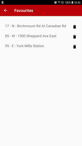 TTC Bus Real-Time, Min Data Usage screenshot 5