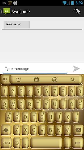 Solid Gold Emoji Keyboard screenshot 4