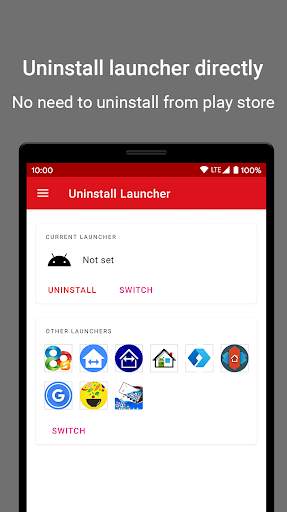 Uninstall Launcher - Home Screen Reset & Switcher 1 تصوير الشاشة