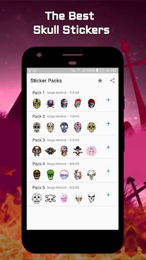 Skull Stickers For WhatsApp screenshot 1