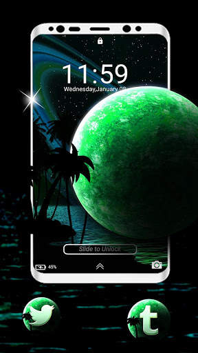 Green Planet Launcher Theme screenshot 5