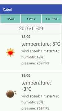 Kabul Weather screenshot 1