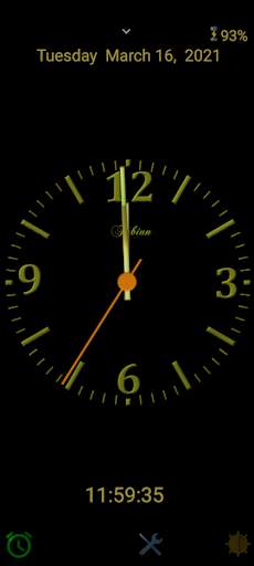 Nice Night Clock with Alarm and Light - no Ads screenshot 3