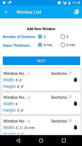 Section Window Materials Calculation скриншот 2