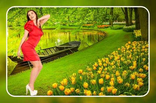 Garden Photo Frame : Cut Paste Photo Editor screenshot 2