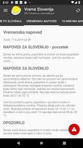 Vreme Slovenija screenshot 6