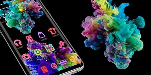 Fancy Color Splash Smoke Theme screenshot 4