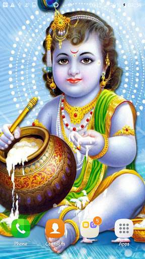 Sri krishna Live Wallpaper screenshot 5