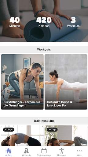 Pilates Übungen und Training screenshot 1