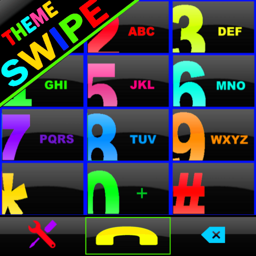 THEME SWIPE DIALER BIG BLACK COLORS icon