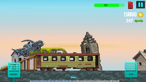 Car Hill Climbing 2D Racing screenshot 2