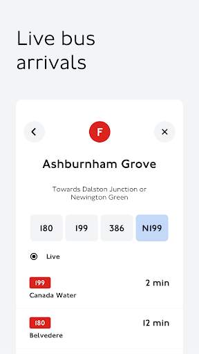 TfL Go: Live Tube, Bus & Rail screenshot 8