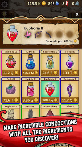 Alchemy Clicker - Potion Games Idle Fantasy Rpg screenshot 5