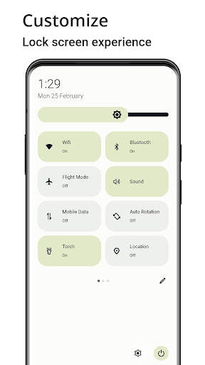 Q Lock screen screenshot 2