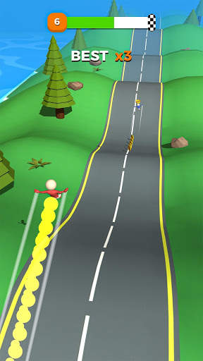 Hill Run Race - Flying Stickman Games screenshot 5